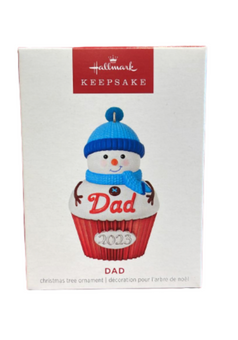 Hallmark 2023 Keepsake Dad Cupcake Christmas Ornament New with Box