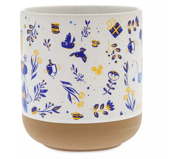 Disney Parks Hanukkah Mickey and Minnie with Menorah Ceramic Coffee Mug New