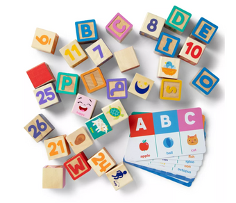 Melissa & Doug Ms. Rachel Wooden Learning Blocks New with Box