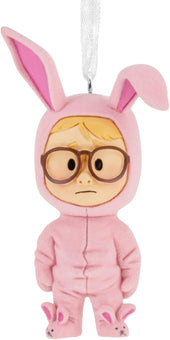 Hallmark A Christmas Story Ralphie in Bunny Suit Stylized Ornament New With Box