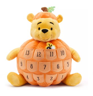 Disney Parks Happy Halloween Winnie the Pooh Pumpkin Plush Countdown Calendar