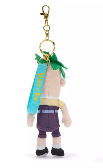 Disney Parks Ferb Fletcher Plush Keychain Bag Charm Phineas and Ferb 7'' New Tag