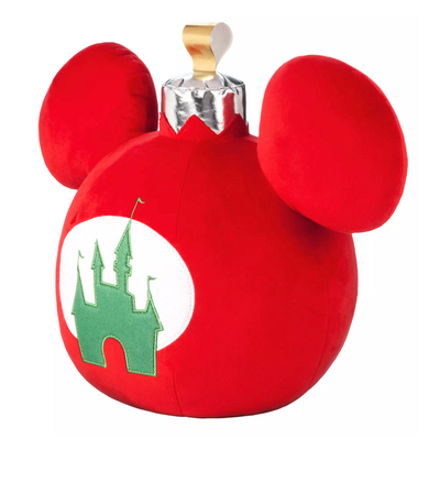 Disney Parks Classics Christmas Collection Mickey Icon Ornament Throw Pillow New