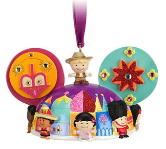 disney christmas it's a small world ear hat ornament cody reynolds new with tag