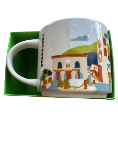 Starbucks You Are Here Bergamo Italy Ceramic Coffee Mug New with Box