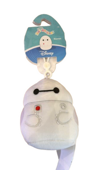 Disney Parks Squishmallows Big Hero 6 Baymax 4” Keychain Bag Tag Charm New W Tag
