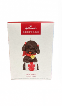 Hallmark 2024 Keepsake Puppy Love Poodle 2024 Christmas Ornament New with Box