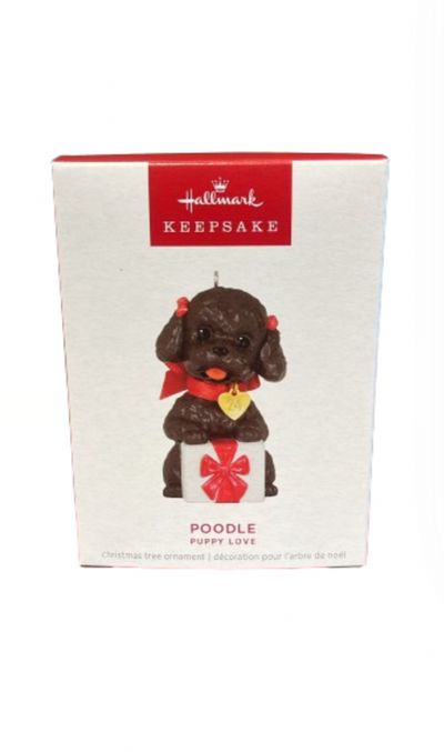 Hallmark 2024 Keepsake Puppy Love Poodle 2024 Christmas Ornament New with Box