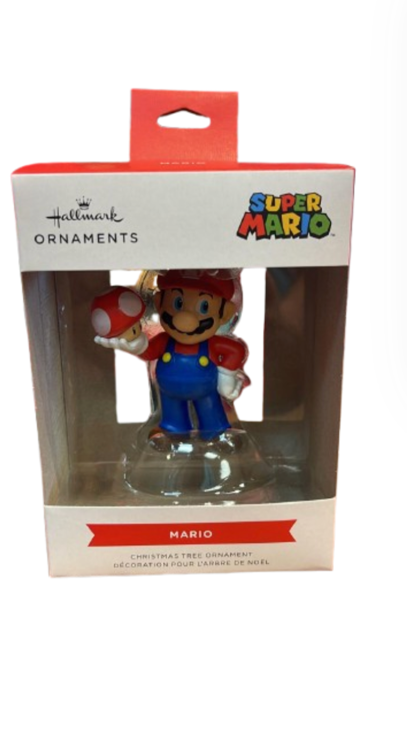 Hallmark Nintendo Super Mario With Super Mushroom Christmas Ornament New W Box