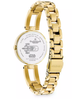 Disney Parks C-3PO Stainless Steel Eco-Drive Watch Citizen New with Box