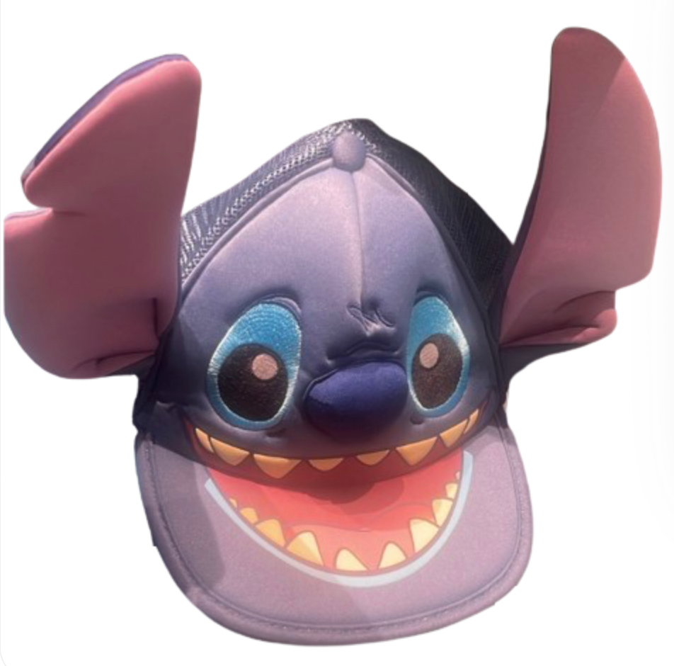 Disney Parks Stitch 3D Face Mouth Baseball Cap Hat New With Tag