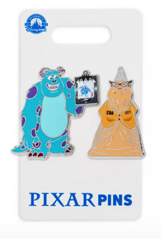 Disney Parks Sulley and Roz Pin Set – Monsters, Inc. New With Card