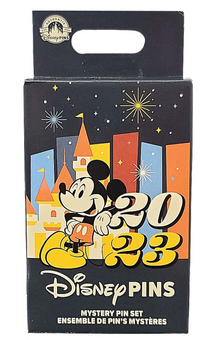 Disney Parks 2023 Mickey and Friends Pennant Mystery Pin Set New with Box