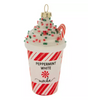 Robert Stanley Peppermint Latte Glass Christmas Ornament New with Tag