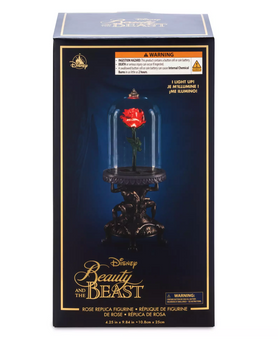 Disney Beauty and the Beast Light Up Enchanted Rose Replica New With Box