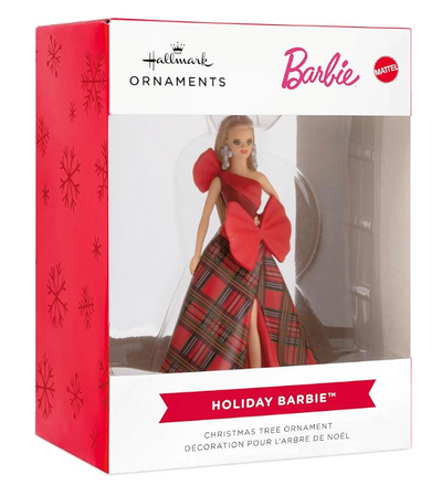 Hallmark Mattel Holiday Barbie 2024 Christmas Tree Ornament New With Box