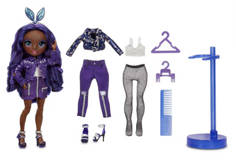 Rainbow High Krystal Bailey – Indigo Fashion Doll Toy New With Box
