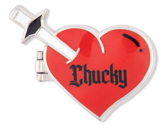 Universal Studios Chucky Loungefly Heart Locket Pin New With Card