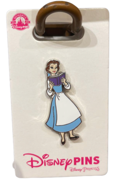 Disney Parks Belle Reading Book Pin New with Card