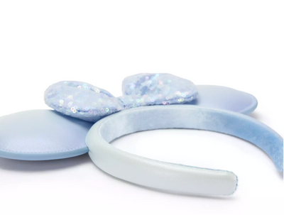 Disney Minnie Mouse Ear Headband for Adults Winter Blue New