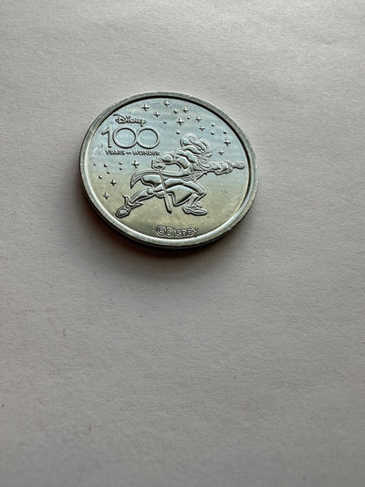 Disney 100 Years of Wonder Celebration Peter Pan Captain Hook Coin Medallion New