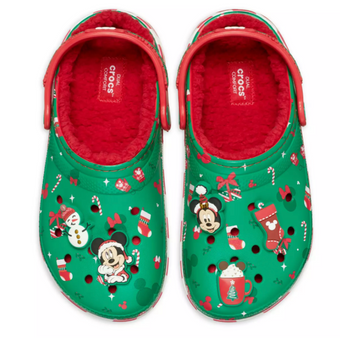 Disney Parks Mickey and Minnie Mouse Holiday Clogs Crocs M7/W9 New With Tag