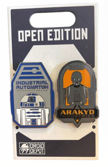 Disney Parks Star Wars Galaxy Edge Droid Depot Manufacture Pin Set New With Tag