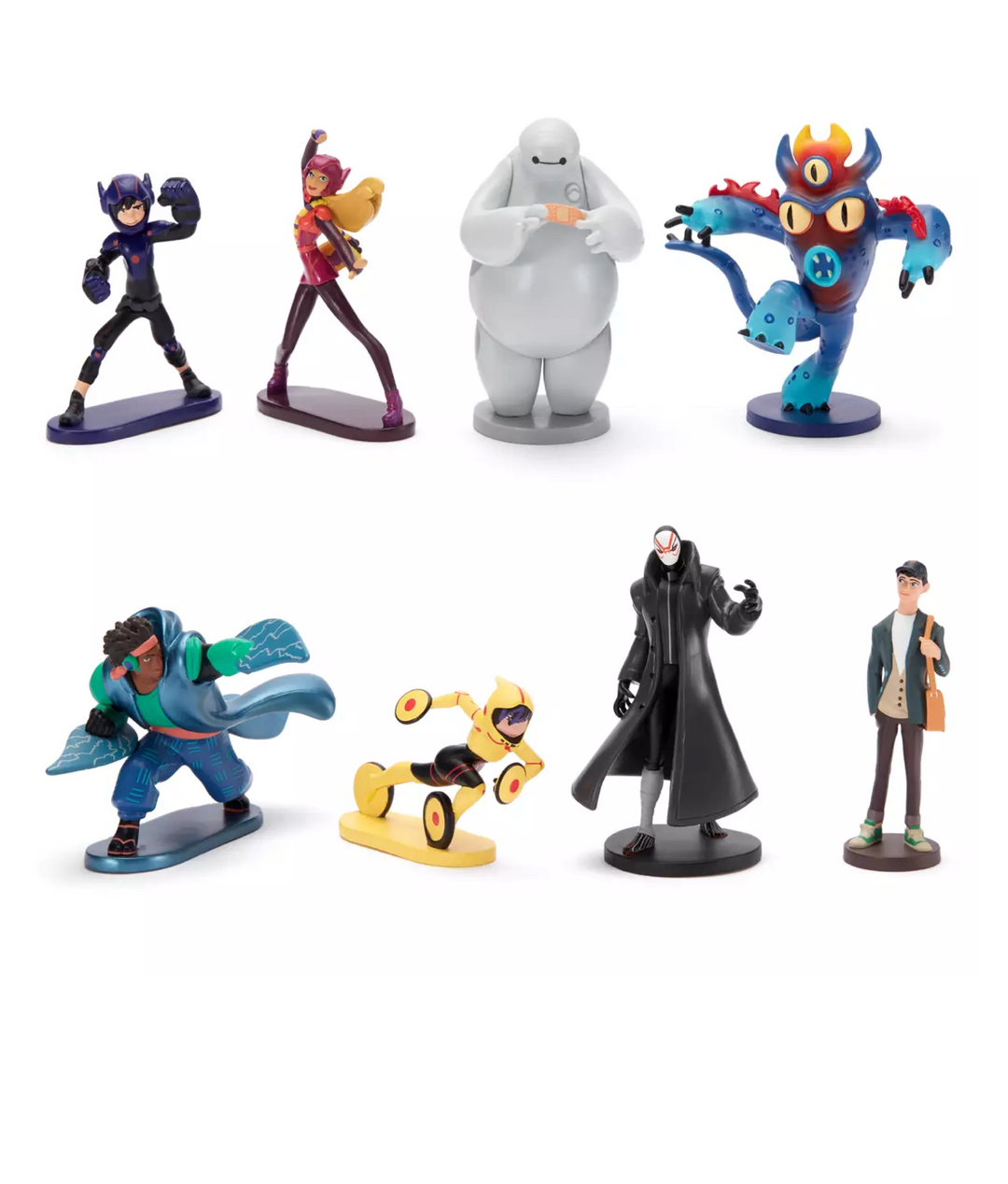 Disney Parks Big Hero 6 Hiro Baymax Tadashi Figurine Playset Toy