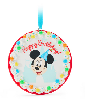 Disney Parks Mickey Mouse Birthday Christmas Ornament New With Tag