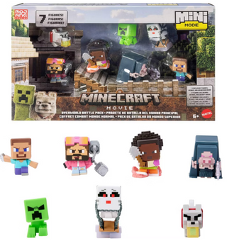 Minecraft Mini Mode Overworld Battle Pack Action Figures Toy New With Tag