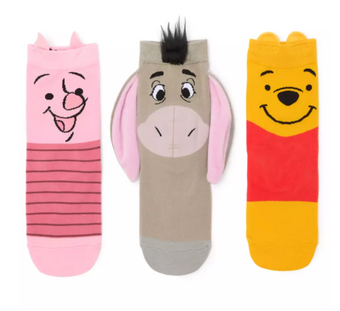 Disney Parks Winnie the Pooh and Pals Sock Set for Kids Eeyore Piglet New W Tag