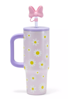 Disney Parks Daisy Duck 30oz Stainless Steel Travel Tumbler Zip Case New W Tag