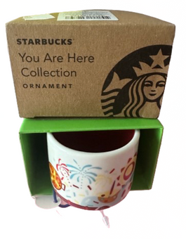 Starbucks Coffee You Are Here Spain Ceramic Mug Ornament New with Box