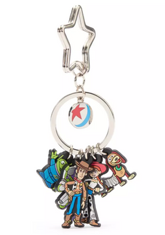 Disney Parks Toy Story Pals Woody Buzz Slinky Dog Vinyl Keychain New with Tag