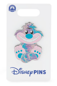 Disney Parks Cheshire Cat Tie-Dye Pin, Alice in Wonderland New With Card
