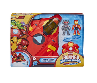 Disney Jr. Marvel Iron Man his Awesome Friends Giant-Sized Armor Iron Jet New