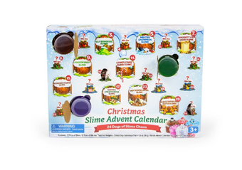 Christmas Slime Advent Calendar 24-Day Countdown Slime Mix-Ins Toy New With Box
