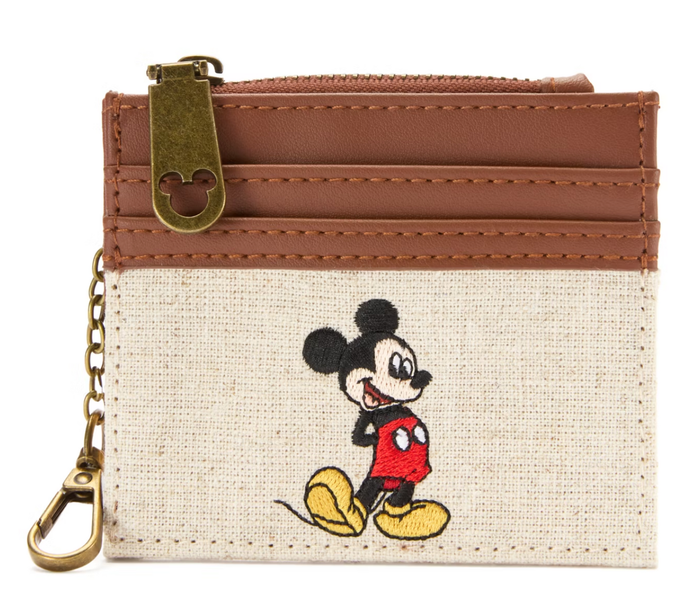 Disney Parks Mickey Mouse Canvas Wallet New with Tag