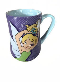 Disney Parks Tinker Bell Always Late But Pretty Morning Coffee Mug New