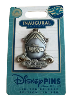 Disney Parks Cruise Line Treasure "Inaugural Sailings" 3D Pin New With Tag