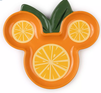 Disney Parks Mickey Mouse Friends Fruit Stand Orange Trinket Tray New With Tag