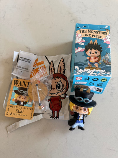 Pop Mart Labubu The Monsters x One Piece Sabo Figure USA SELLER New with Box