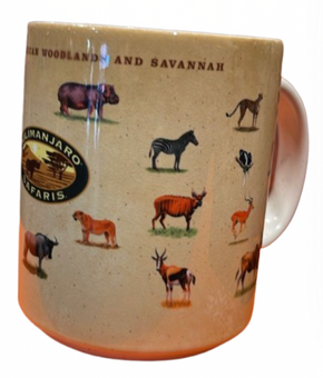 Disney Parks Animal Kingdom Kilimanjaro Safaris Animals Coffee Mug New W Tag