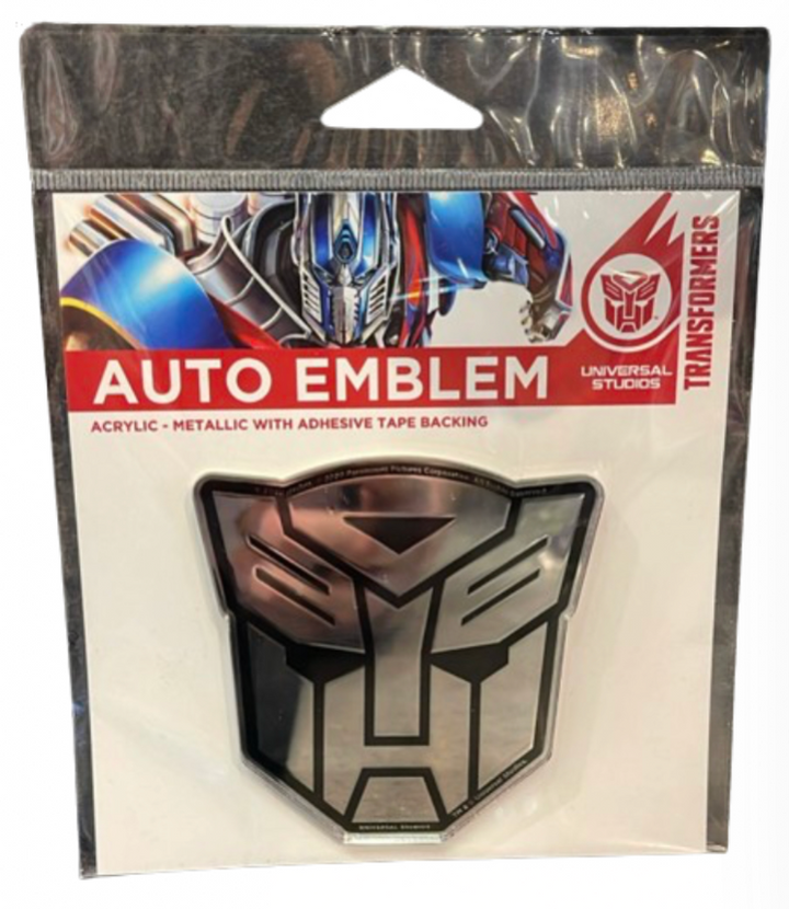Universal Studios Transformers Autobots Shield Auto Emblem New 