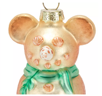 Disney Parks Mickey Mouse Sandman Glass Christmas Ornament New With Tag