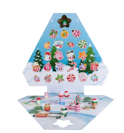 Squishmallows Squish a longs Holiday Countdown Calendar 24 1 inch Mini Squish