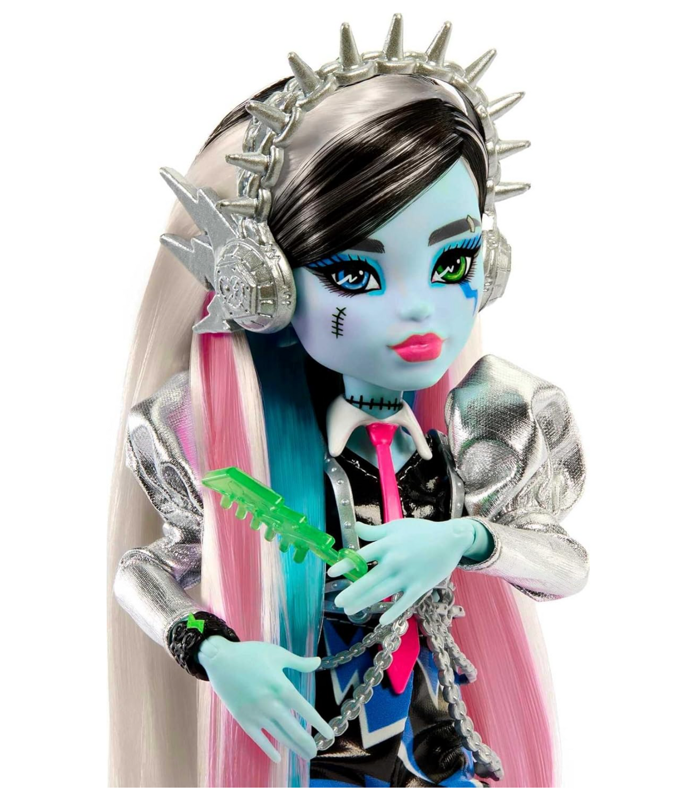 Monster High Doll Amped Up Frankie Stein Rockstar with Instrument & Accessories