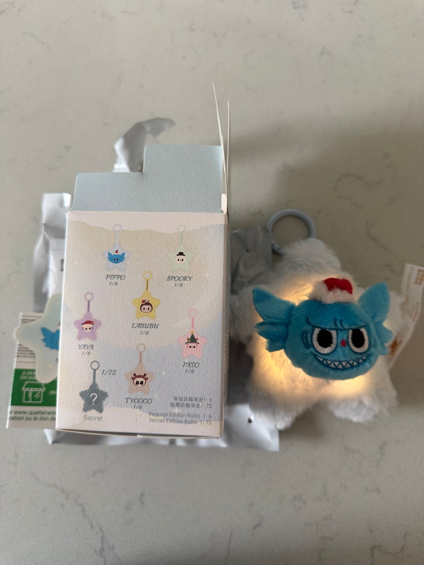 Pop Mart Labubu The Monsters Classic Sparkly Pendant Pippo Plush USA SELLER New