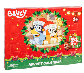 Disney Bluey Advent Calendar 4 Mini Figures Bluey Bingo Muffin Socks New