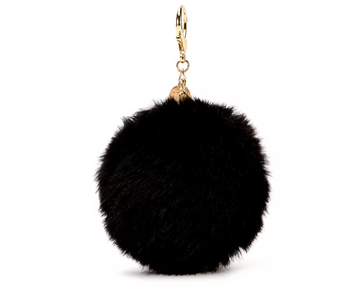 Disney Dalmatians Cruella De Vil Pom Pom Flair Compact Mirror Bag Charm New Tag